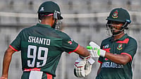 | Photo: AP/Mosaraf Hossain : Bangladesh have recalled Najmul Hossain Shanto to their T20I squad for the upcoming Asian Games in September.