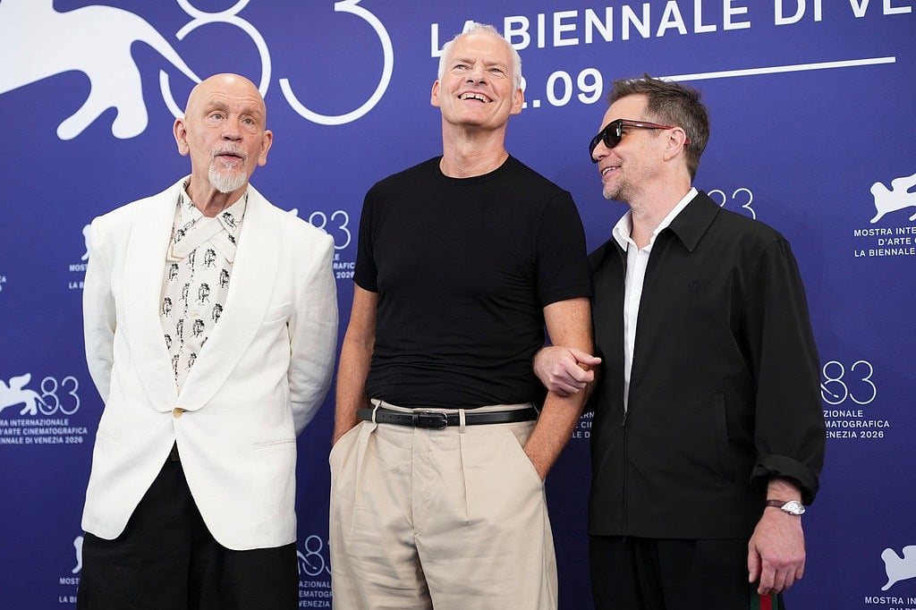 John Malkovich, Martin McDonagh and Sam Rockwell 