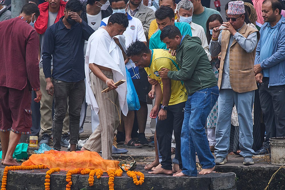 Nepal Flood Victims Symbolic Funeral
