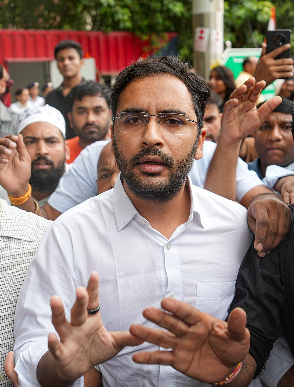 Protest Over Students Father Assault
