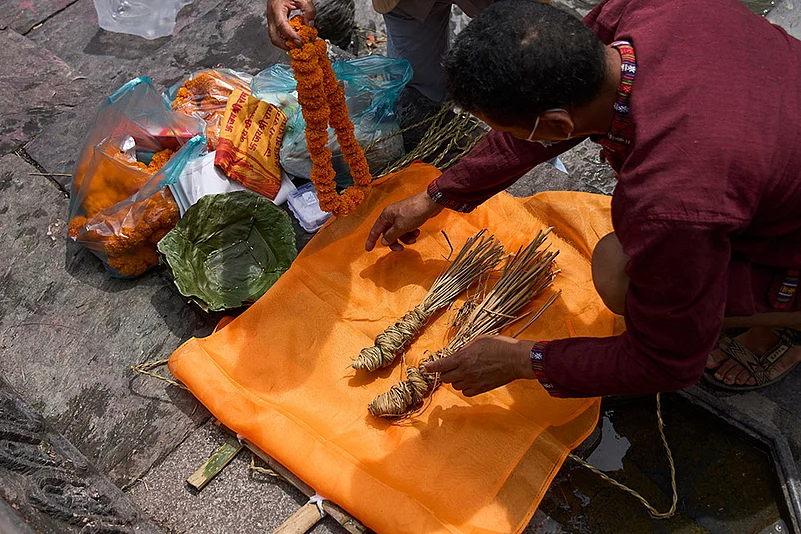Nepal Flood Victims Symbolic Funeral