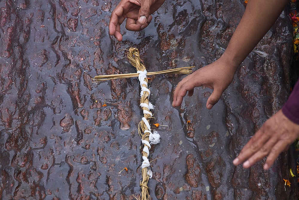 Symbolic Funeral For Nepal Flood Victims
