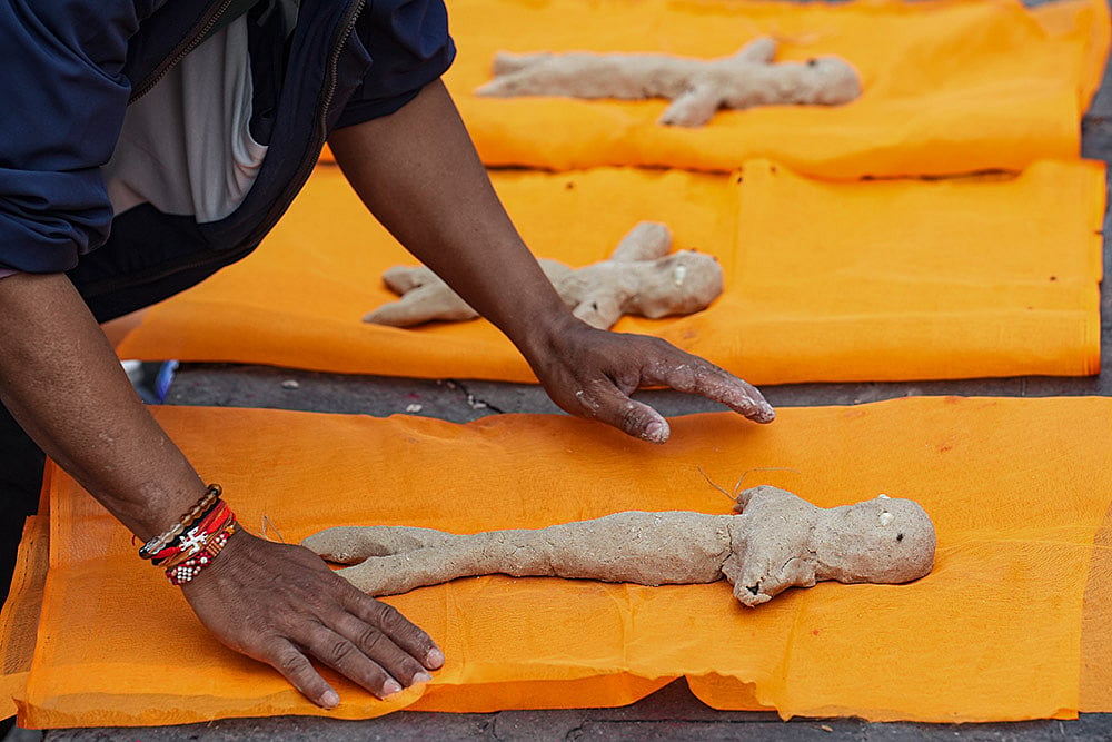 Symbolic Funeral For Nepal Flood Victims