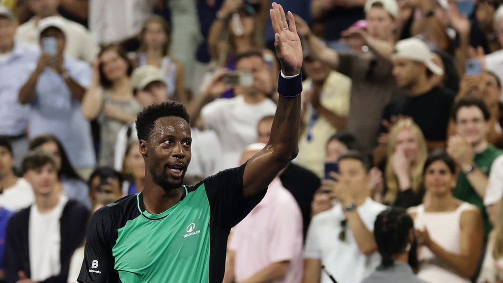 French veteran Gael Monfils ended his Grand Slam career following a 6-3, 6-4, 6-3 second-round defeat. - (AP Photo/Adam Hunger)