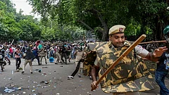 Chaos at the site of Cockroach Janta Party (CJP) protest - | Photo: PTI/Karma Bhutia