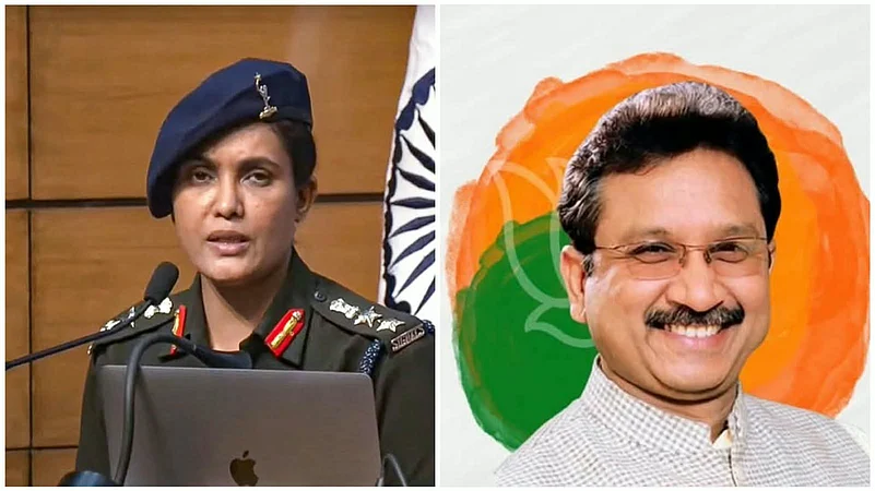 Col Sofiya Qureshi and Kunwar Vijay Shah (L-R)