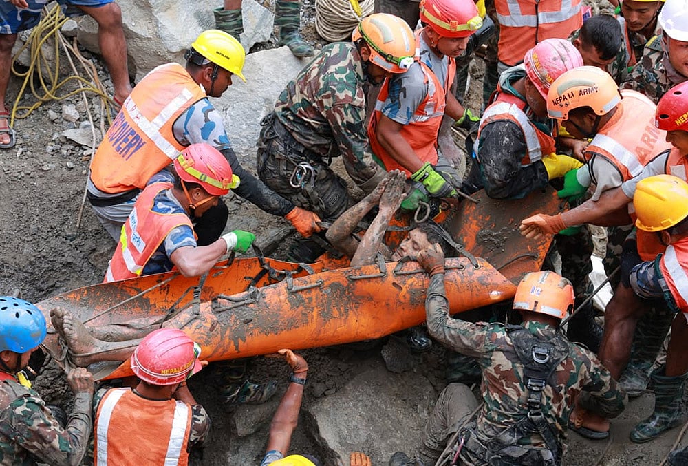 Nepal floods rescue operation