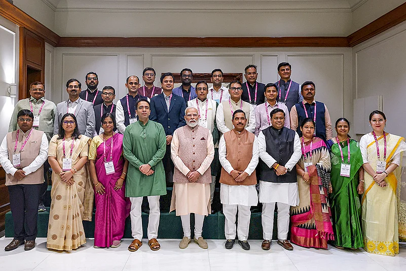 PM Modi meets National Teachers Awards winners