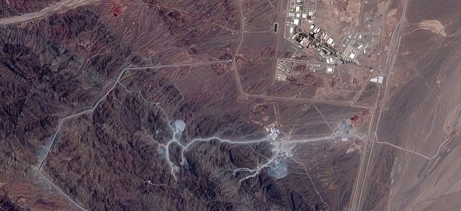 X : Pickaxe Mountain has two tunnel complexes buried beneath hundreds of metres of granite south of Tehran.