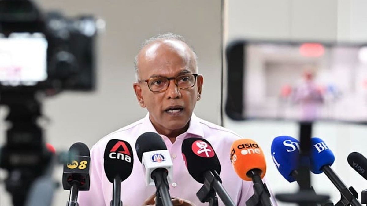 Singapore's Home Affairs Minister and Coordinating Minister for National Security K Shanmugam - X@SGinIndia