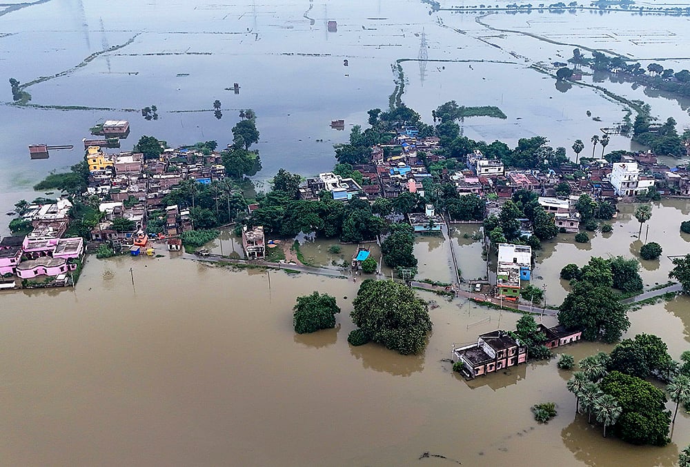 Rise in water level of Punpun river