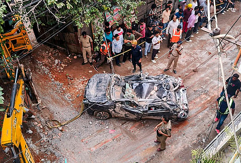 Rescue operation underway a 50-year-old five-storey building housing a boys' hostel collapsed in a congested bylane in Satya Niketan near Delhi University’s south campus. Six people have been pulled out of the debris so far, of whom one was brought dead to the hospital and five others rescued alive, police said. 