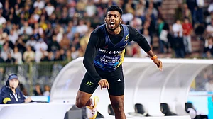 Diamond_League/X : Rumesh Pathirage clinched the Diamond League Final title in Brussels with a winning throw of 89.04m.