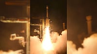 X@isro : GSLV-F17 carrying EOS-05 lifts off from Satish Dhawan Space Centre, SHAR, Sriharikota