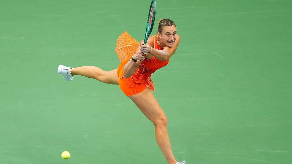 Aryna Sabalenka defeated American Taylor Townsend 6-4, 6-3 after recovering from three early service breaks. - Yuki Iwamura/AP Photo