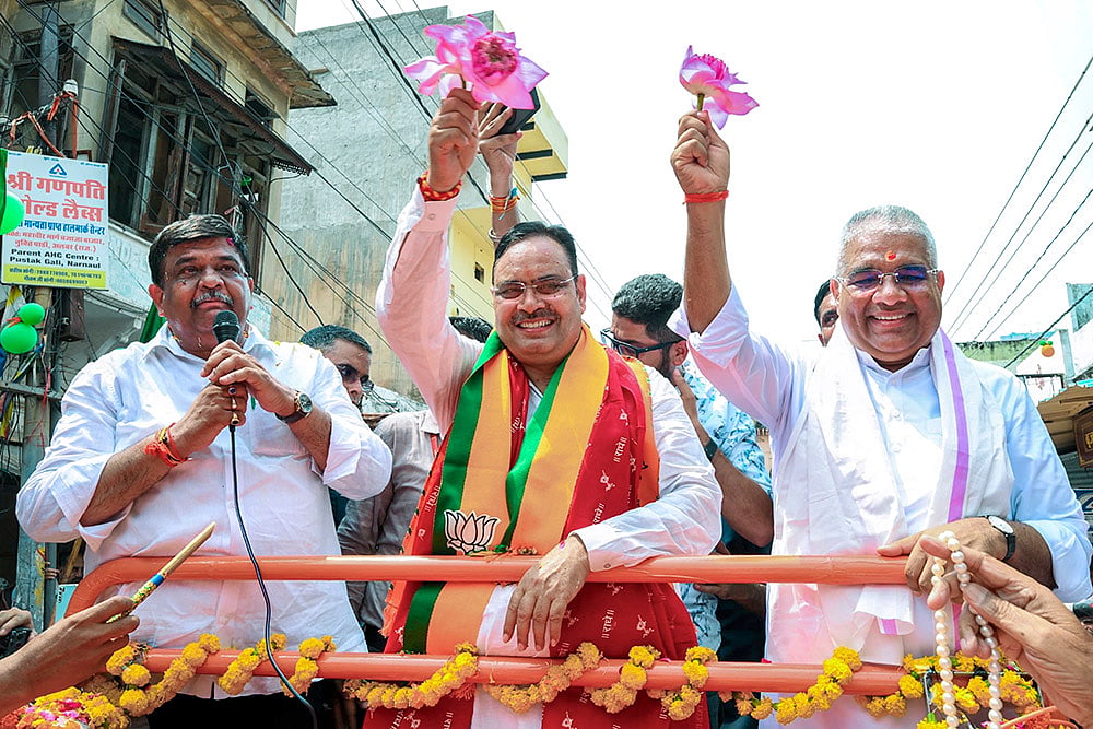 BJP roadshow in Alwar