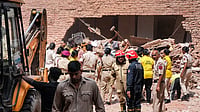 Delhi HC Issues Notice On Plea Seeking Hostels Across DU Colleges After Satya Niketan Collapse Photo: PTI/Atul Yadav : Efforts to rescue students following the collapse of a multi-storey building housing a PG, at Satya Niketan, in New Delhi.