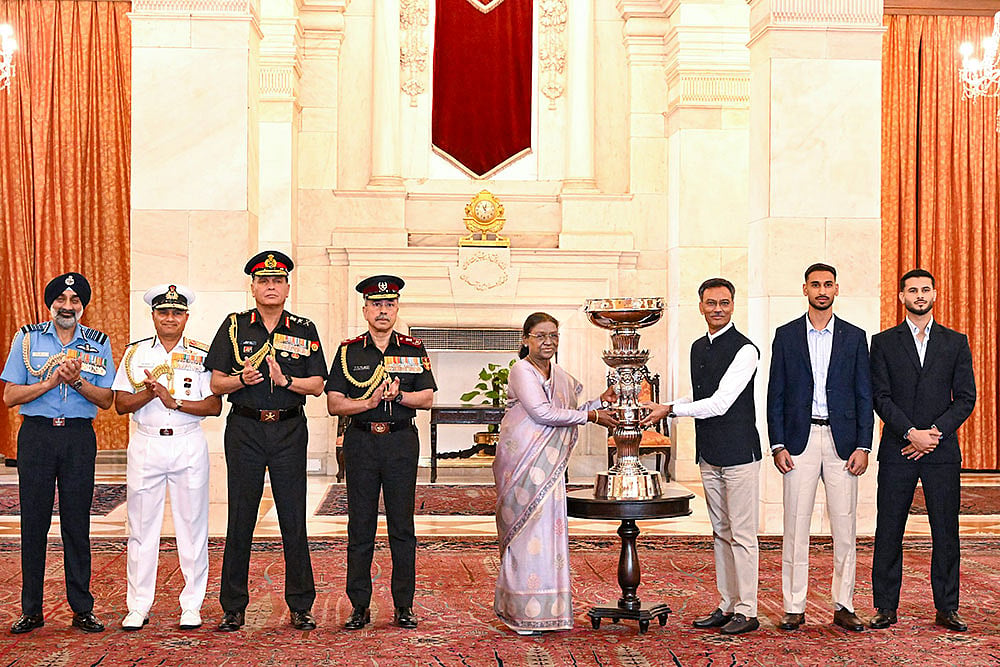 President Murmu hands over President’s Cup of Durand Cup 2026