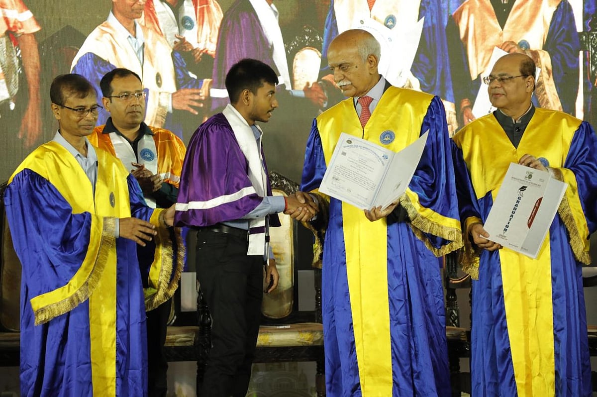 conferment of degrees and presentation of medals by the distinguished dignitaries