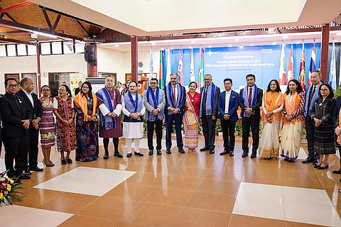 In this image posted on Sept. 7, 2026, Union Minister J P Nadda and others during the inaugural session of the 79th Session of the WHO Regional Committee for South-East Asia (RC79), in Dili, Timor-Leste.