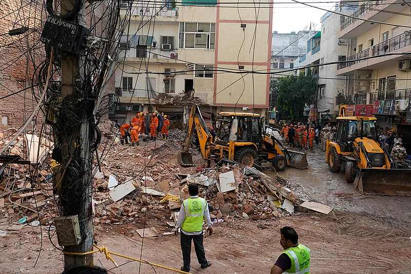 Delhi PG Building Collapse