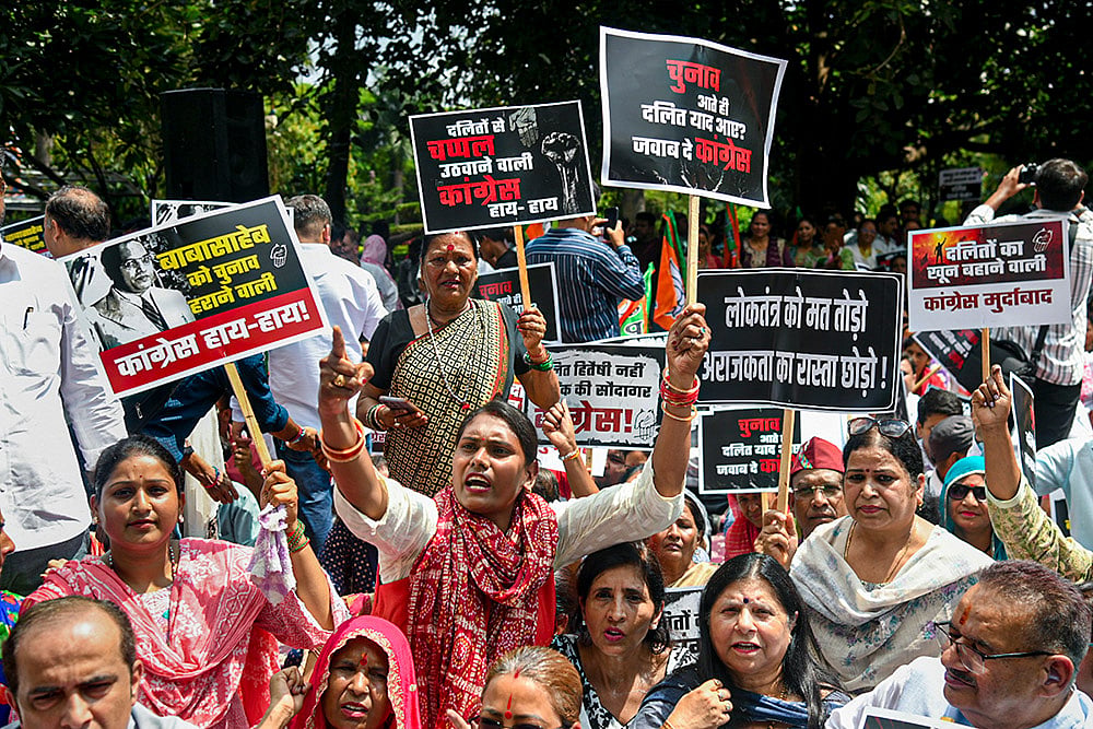 BJP protest in Dehradun