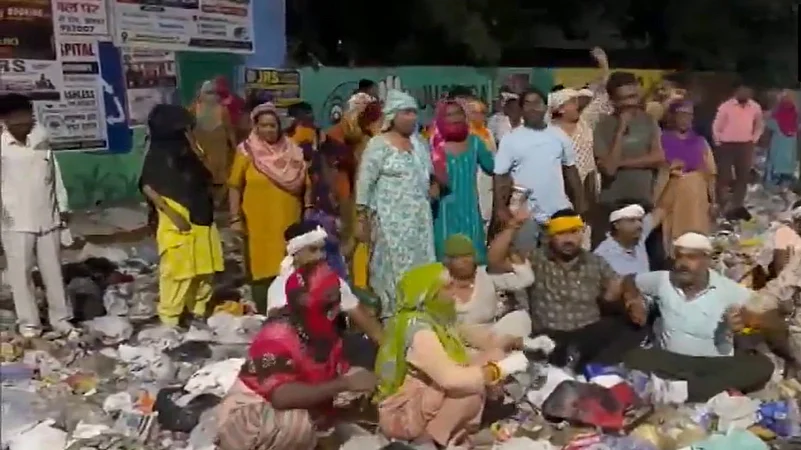 Haryana Sanitation workers protest
