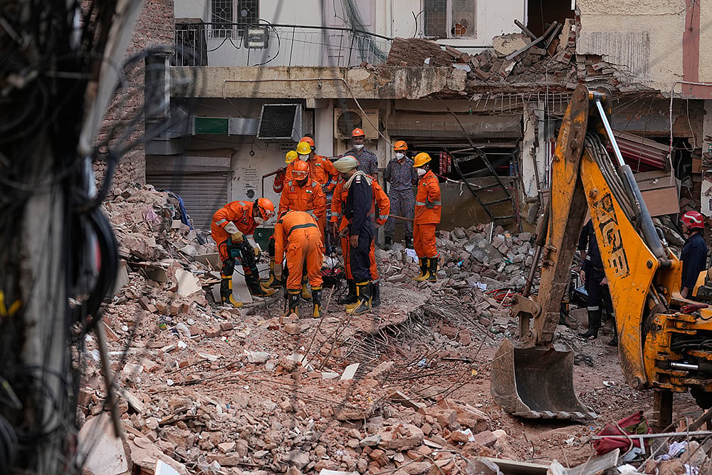 Satya Niketan Building Collapse