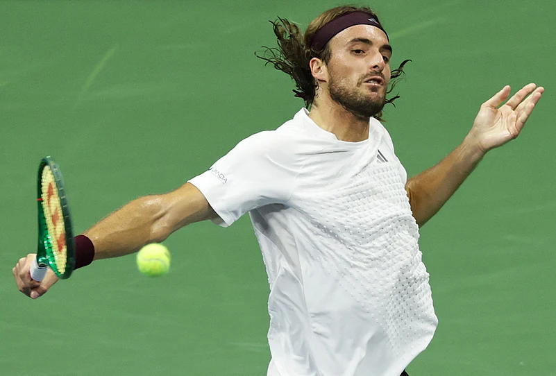 Stefanos Tsitsipas vs Ben Shelton US Open 2026 photos