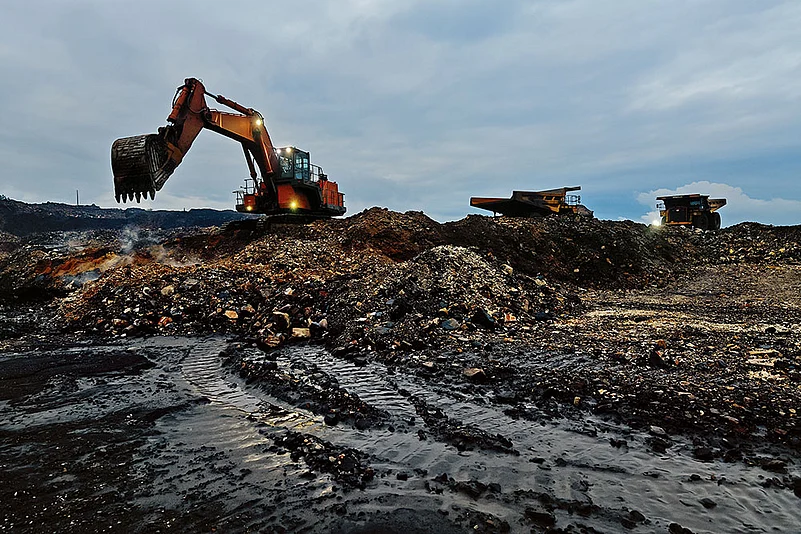 A coal mine in Dhanbad