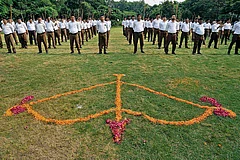 | Photo: Suresh K. Pandey : Mutual Benefit: The restructuring of the RSS might help the BJP in the upcoming elections