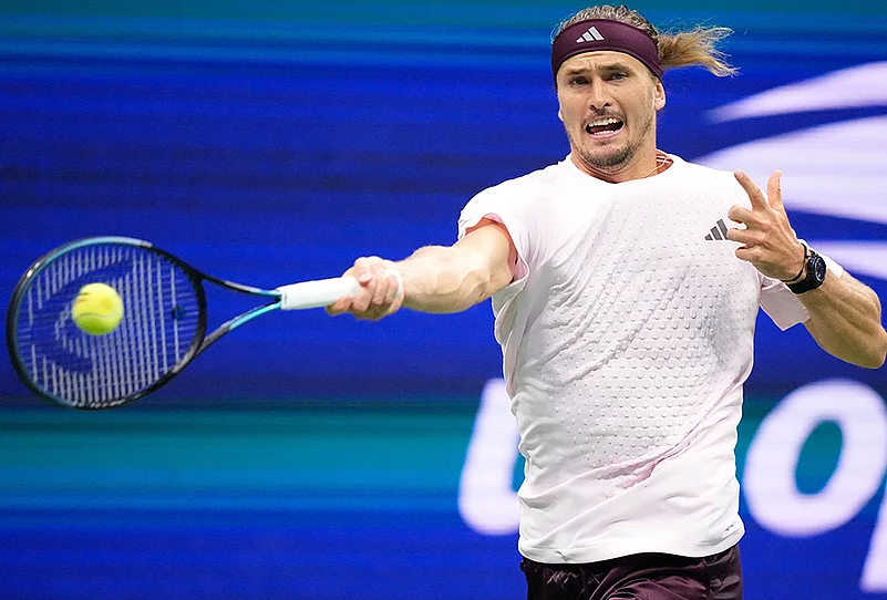 Alexander Zverev US Open 2026 action photos