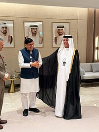 Chief Minister Dr. Mohan Yadav Meets Ras Al Khaimah Ruler Sheikh Saud bin Saqr Al Qasimi