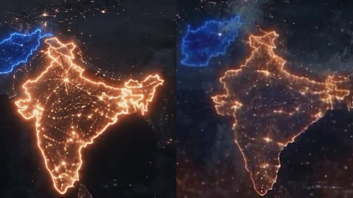 Indian Map Shown In The Promo Video With Varying Light - | Photo: X/ACBofficials (Screengrab)
