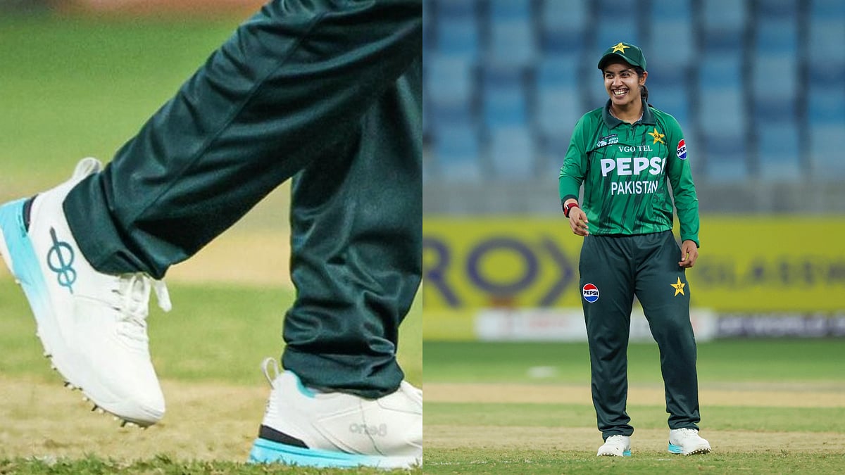 Nashra Sandhu caught attention off the pitch by sporting performance footwear from Virat Kohli-backed sportswear label one8 - criczonecomau/X