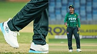 criczonecomau/X : Nashra Sandhu caught attention off the pitch by sporting performance footwear from Virat Kohli-backed sportswear label one8