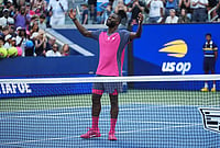 Frances Tiafoe Stuns Medvedev To Reach US Open Quarterfinals | Photo: AP/Frank Franklin II : Frances Tiafoe, of the United States, celebrates winning a match against Daniil Medvedev, of Russia, during the fourth round of the U.S. Open tennis championships, Sunday, Sept. 6, 2026, in New York.
