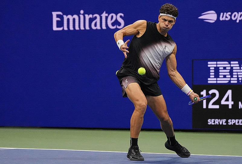 Ben Shelton US Open 2026 action photos