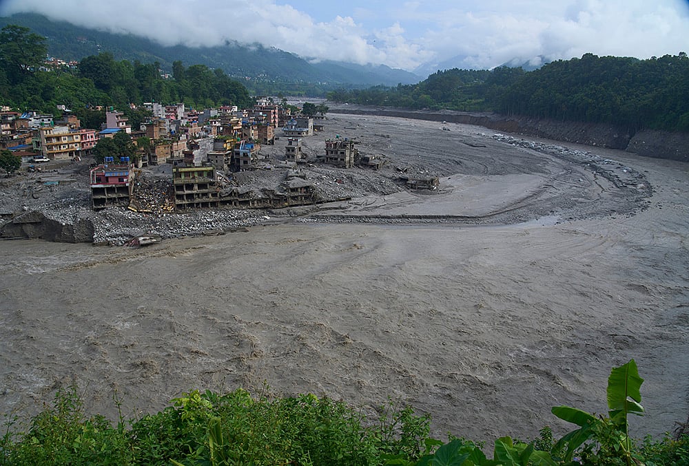 Nepal flash floods and mudslides
