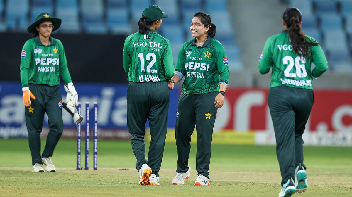 Pakistan secured qualification to the Women’s Asia Cup semi-finals as the third confirmed side alongside India and Sri Lanka. - ICC/X
