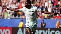 | Photo: AP/Matt Slocum : France's Ousmane Dembele (7) celebrates after scoring his side's second goal during the World Cup quarterfinal soccer match between France and Morocco in Foxborough, Mass., near Boston, Thursday, July 9, 2026.