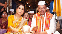 Amruta Fadnavis Opposes VHP Call To Exclude Muslims From Garba Events In Maharashtra File Photo | X : Amruta Fadnavis with husband Devendra Fadnavis