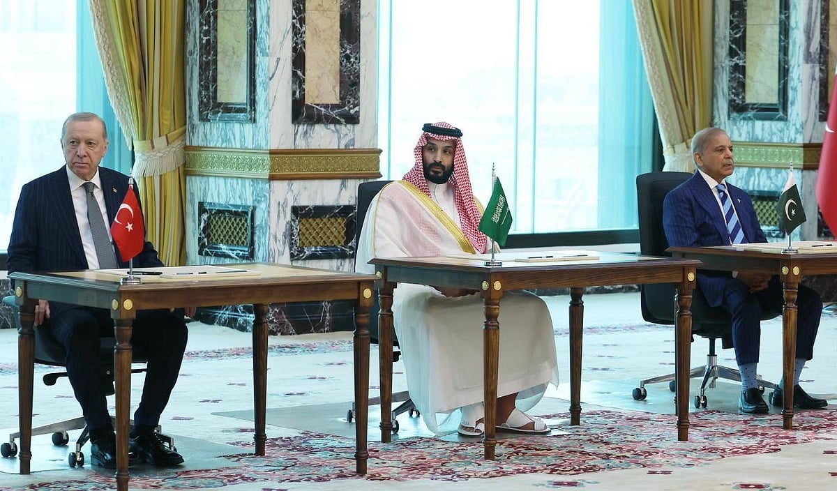 Chatham House : Turkish President Recep Tayyip Erdogan, Saudi Crown Prince Mohammed bin Salman, and Pakistani Prime Minister Shehbaz Sharif