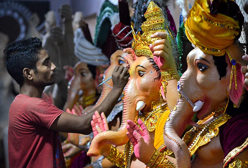 Ganesh Chaturthi preparation