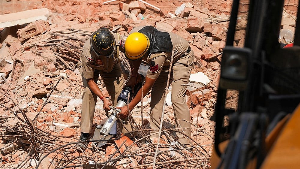 From Saket To Satya Niketan: 16 killed In 5 building Collapses In Delhi This year - | Photo: PTI/Atul Yadav