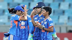 India win by 40 runs to storm into yet another Women's Asia Cup final. - X/@BCCIWomen