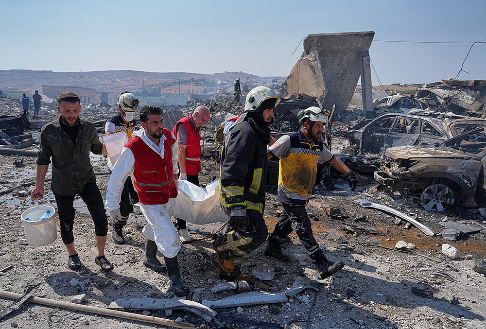 Syria weapons storage facility casualties 2026
