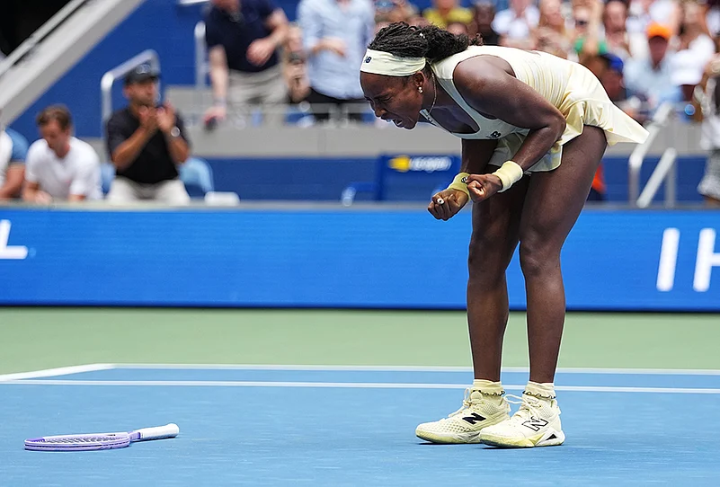 Mirra Andreeva Vs Coco Gauff us open tennis photos