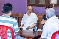 Manipur CM Y Khemchand Singh assured Chongtham Vikram Singh’s family that those responsible for his death would be brought to book. - X, @YKhemchandSingh