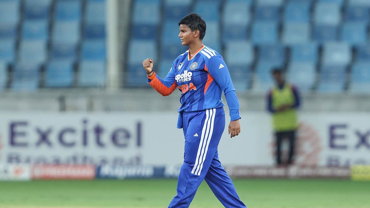 India stormed into another Women's Asia Cup final, beating Bangladesh by 40 runs in the semi-final. - X/@BCCIWomen